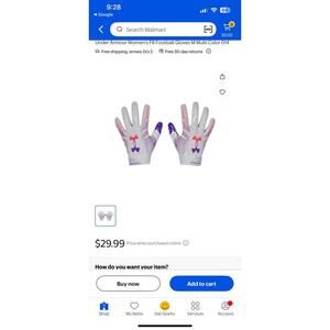 Under Armour Women's F8 Football Gloves Multi Color Medium